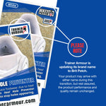 Trainer Armour is updating its brand name to Brit Patch - announcement - heel hole preventer