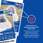 Trainer Armour is updating its brand name to Britt Patch - announcement - heel hole preventer