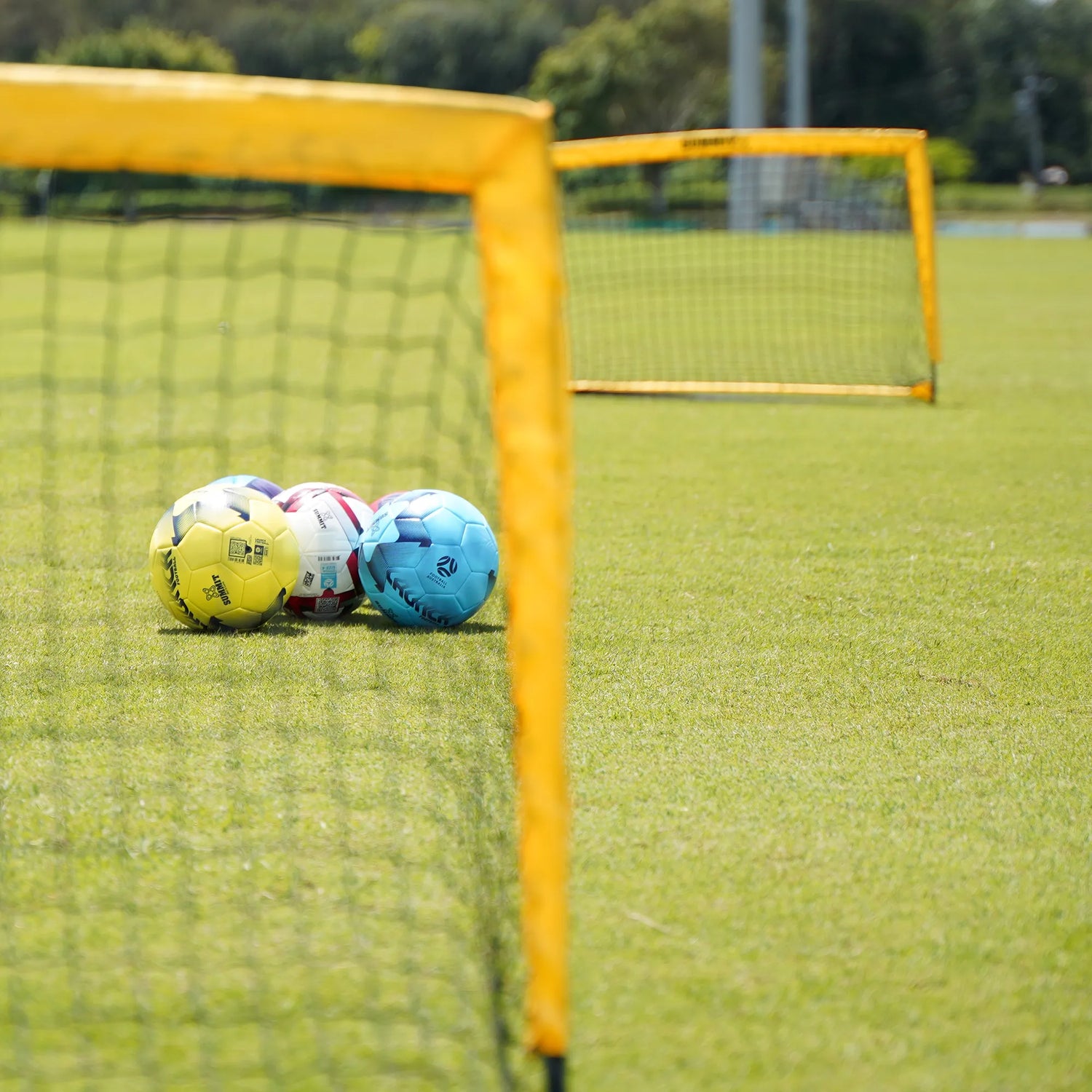 SUMMIT Football Australia 4FT Rectangular Soccer Goals - 2 Pack