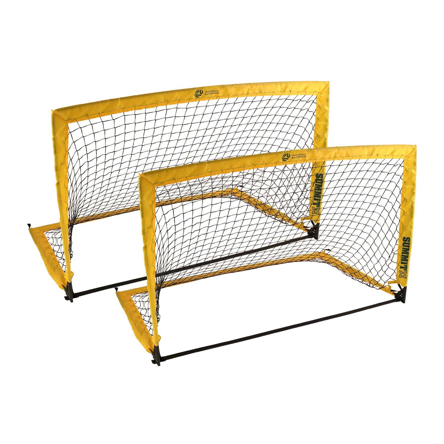 SUMMIT Football Australia 4FT Rectangular Soccer Goals - 2 Pack