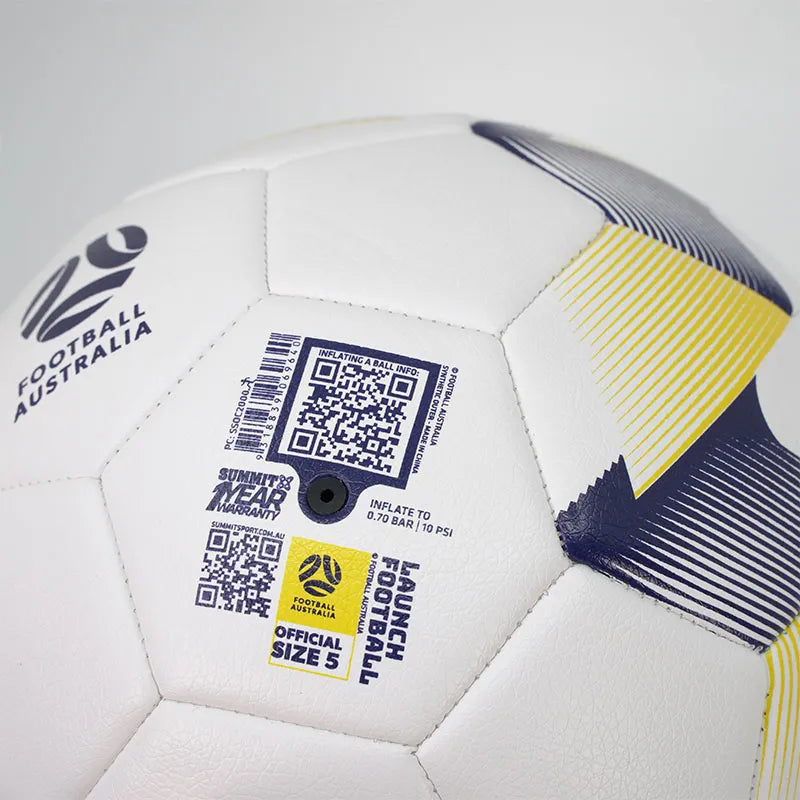 SUMMIT Football Australia Launch Soccer Ball White