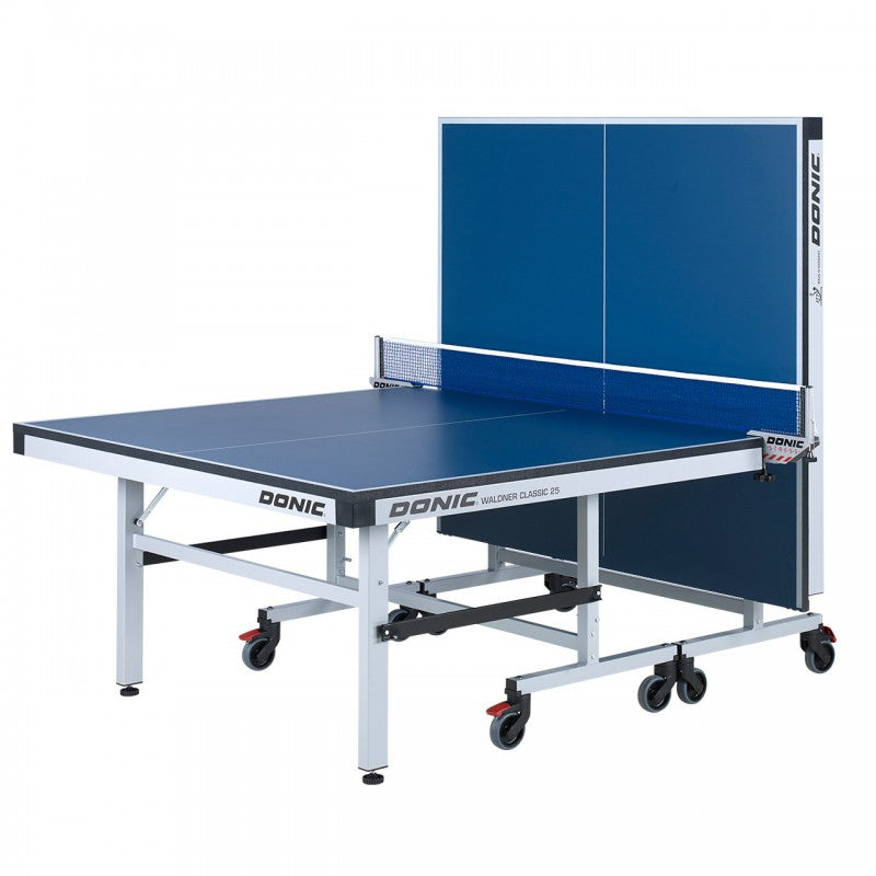 Blue Donic table tennis table in solo playback mode