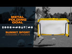folding goal video instructions. How to fold out the SUMMIT Metal Folding Soccer goal.