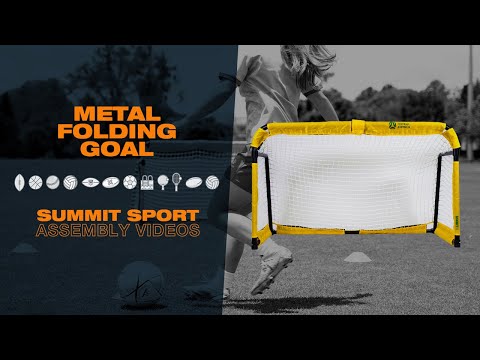 folding goal video instructions. How to fold out the SUMMIT Metal Folding Soccer goal.