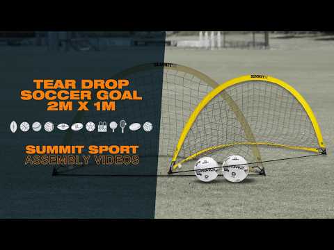 SUMMIT Fastnet Football Australia Tear Drop Soccer Goal 2m x 1m