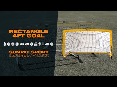 SUMMIT Football Australia 4FT Rectangular Soccer Goals - 2 Pack