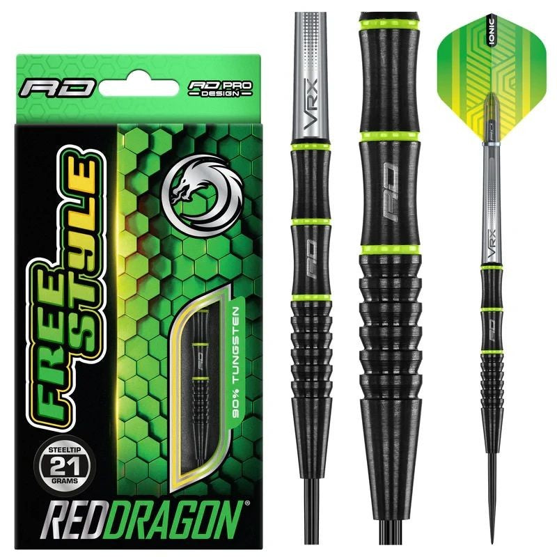 RED DRAGON Freestyle 90% Steel Tip Darts