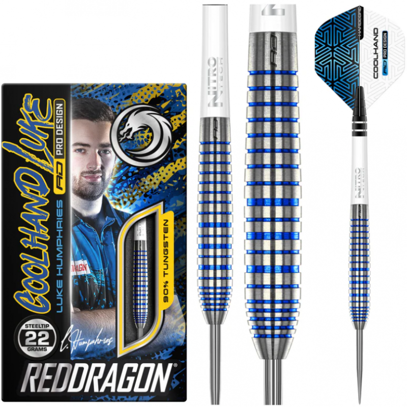 RED DRAGON Luke Humphries TX3 Cool Blue S.E. DARTS 24GM
