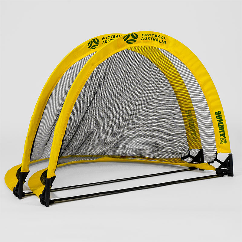 Set of two SUMMIT x Football Australia mini dome 2.5ft goals

