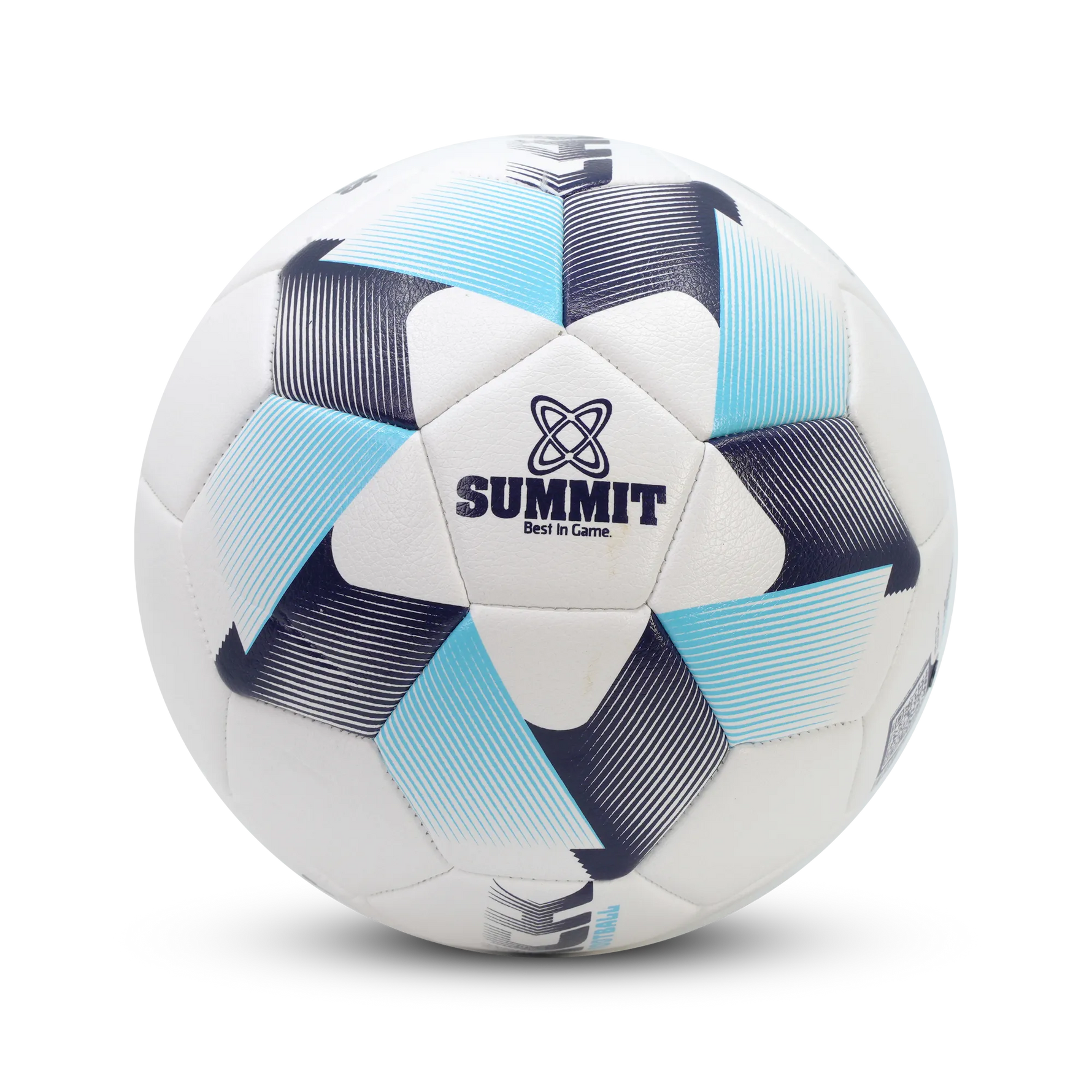 summit football australia launch soccer ball size 4 blue black white