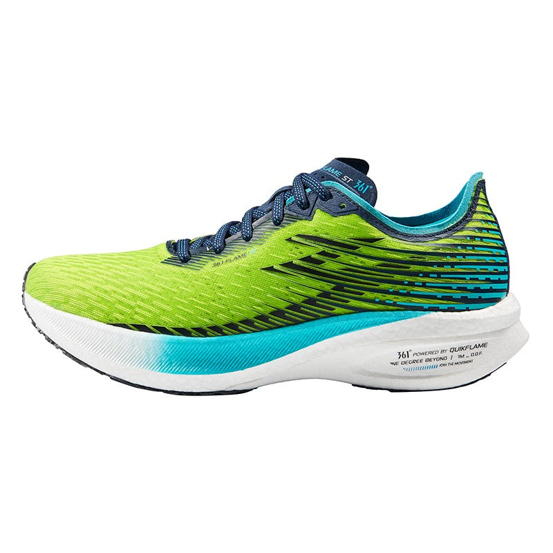 MENS 361° FLAME ST (Lime Punch/Scuba Blue) Running Shoes