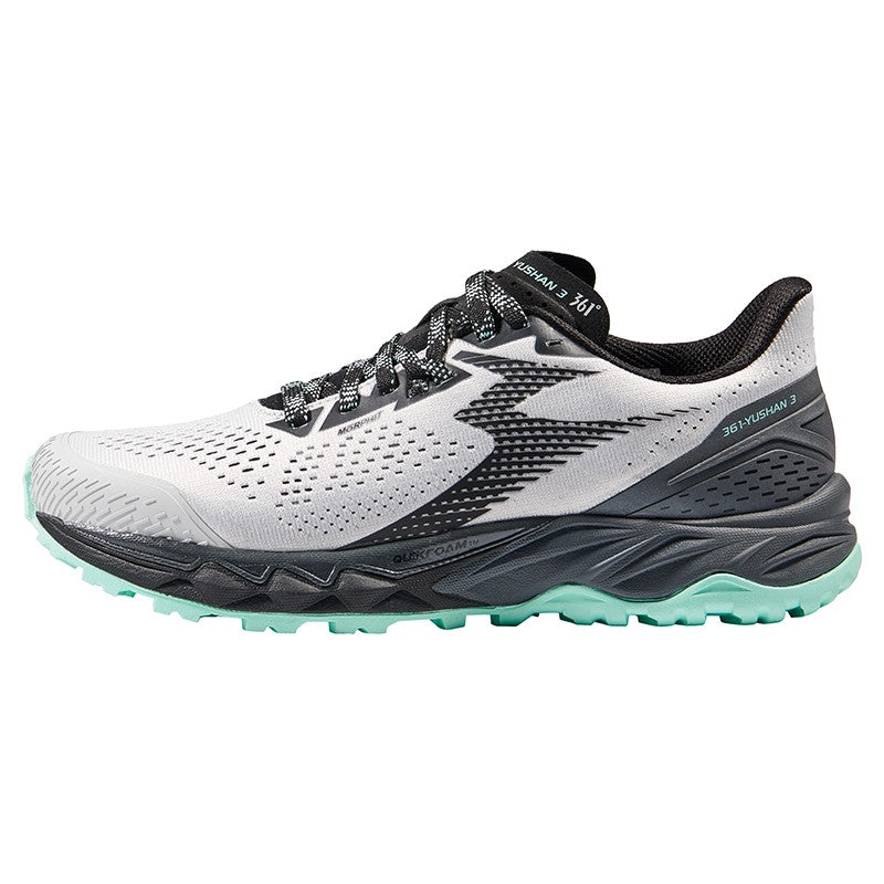 WOMENS 361° YUSHAN 3 (Oyster Mushroom/Black) Running Shoes