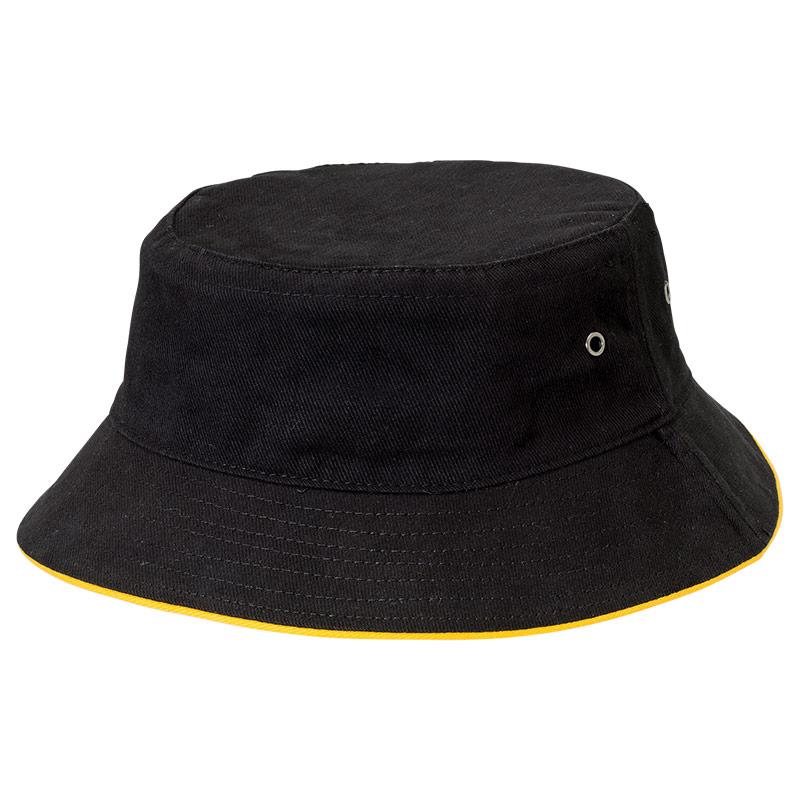 Sandwich Trim Bucket Hat Summit Black/Gold XS 