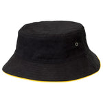 Sandwich Trim Bucket Hat Summit Black/Gold XS 