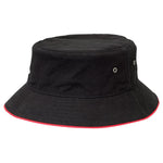 Sandwich Trim Bucket Hat Summit Black/Red XS 