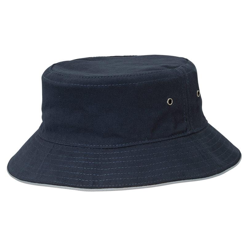 Sandwich Trim Bucket Hat Summit Navy/Silver XS 