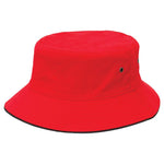 Sandwich Trim Bucket Hat Summit Red/Black XS 