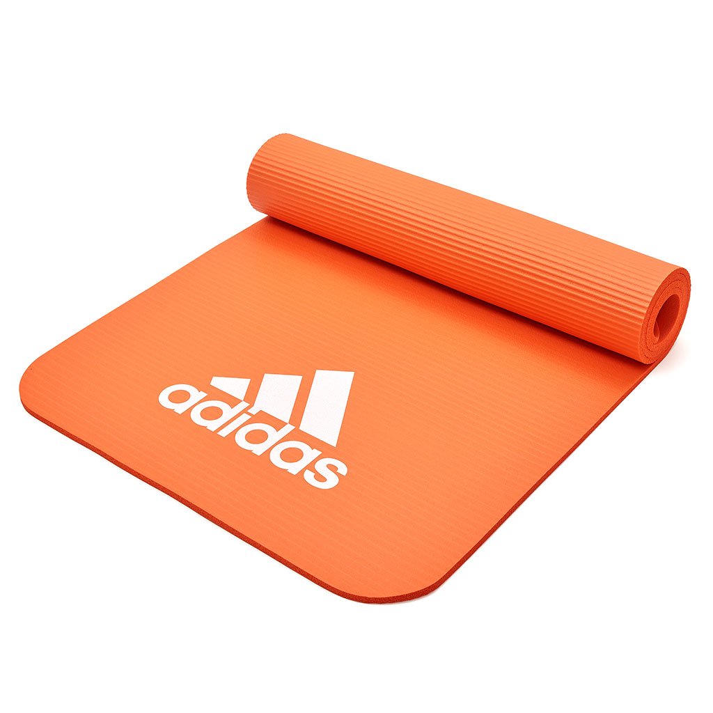 adidas fitness mat is available in orange.