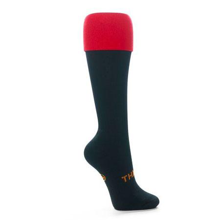 Thinskins Technical Sport Long Socks - Contrast Top Apparel SUMMIT Black/Red S 