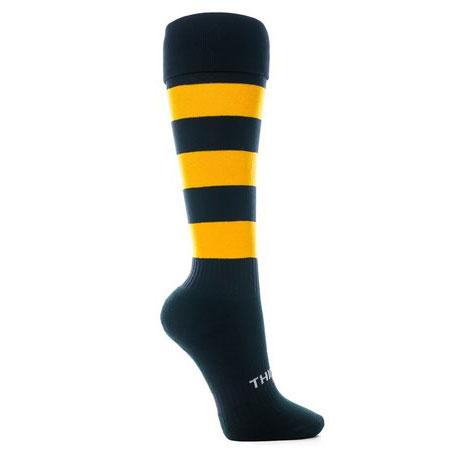 Thinskins Technical Sport Long Socks - Hoops Apparel SUMMIT Black/Gold S 