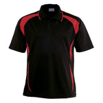 Breezeway Sports Polo - Junior Apparel SUMMIT Black/Red 6 