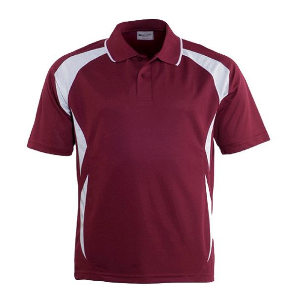 Breezeway Sports Polo - Junior Apparel SUMMIT Maroon/White 6 