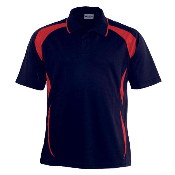 Breezeway Sports Polo - Junior Apparel SUMMIT Navy/Red 6 