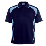 Breezeway Sports Polo - Junior Apparel SUMMIT Navy/Sky 6 
