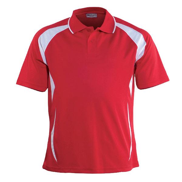 Breezeway Sports Polo - Junior Apparel SUMMIT Red/White 6 