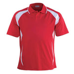 Breezeway Sports Polo - Junior Apparel SUMMIT Red/White 6 