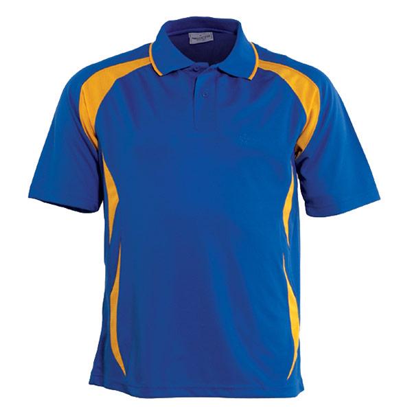 Breezeway Sports Polo - Junior Apparel SUMMIT Royal/Gold 6 