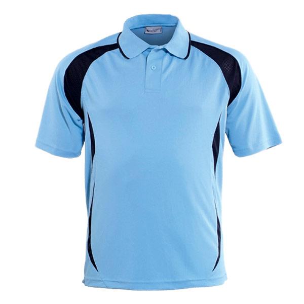 Breezeway Sports Polo - Junior Apparel SUMMIT Sky/Navy 6 