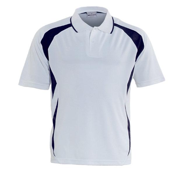 Breezeway Sports Polo - Junior Apparel SUMMIT White/Navy 6 