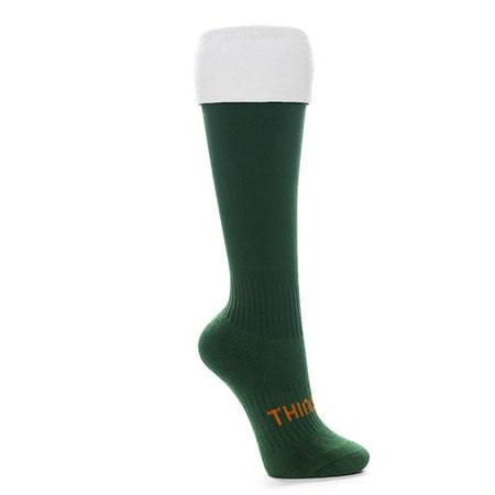 Thinskins Technical Sport Long Socks - Contrast Top Apparel SUMMIT Bottle/White S 