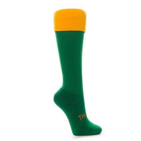 Thinskins Technical Sport Long Socks - Contrast Top Apparel SUMMIT Grass/Gold S 