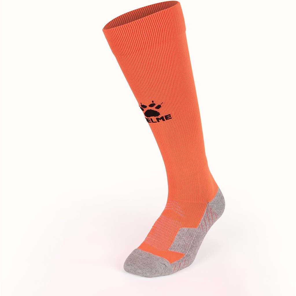 Kelme Football Socks Full Length Orange/black single sock