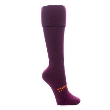 Thinskins Technical Sport Long Socks - Solid Colour Apparel SUMMIT Maroon S 