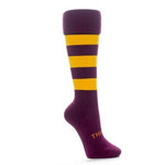 Thinskins Technical Sport Long Socks - Hoops Apparel SUMMIT Maroon/Gold S 