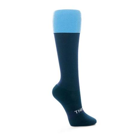 Thinskins Technical Sport Long Socks - Contrast Top Apparel SUMMIT Navy/Sky S 