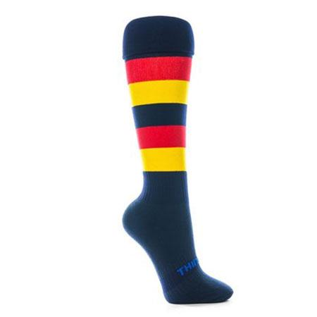 Thinskins Technical Sport Long Socks - Hoops Apparel SUMMIT Navy/Gold/Red S 