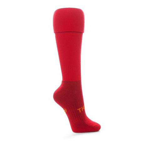 Thinskins Technical Sport Long Socks - Solid Colour Apparel SUMMIT Red S 