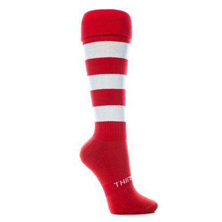 Thinskins Technical Sport Long Socks - Hoops Apparel SUMMIT Red/White S 