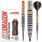 Red Dragon Amberjack 14 Steel Tip Darts pack of darts to play the game of darts on a dartboard