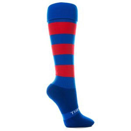 Thinskins Technical Sport Long Socks - Hoops Apparel SUMMIT Royal/Red S 