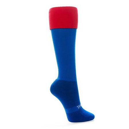 Thinskins Technical Sport Long Socks - Contrast Top Apparel SUMMIT Royal/Red S 