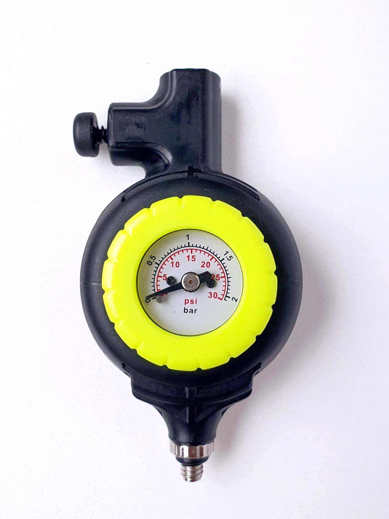 ball pressure gauge front image. Pressure gauge can be used on or off a pump. Transform your ball pump into pressure gauge with this attachment. Or use by itself to check ball pressure. Shop sports ball pump pressure gauge. Best price on sports accessories at summitsport.com.au