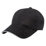 Premium Cotton Sandwich Cap Summit Black/White 