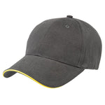 Premium Cotton Sandwich Cap Summit Charcoal/Gold 