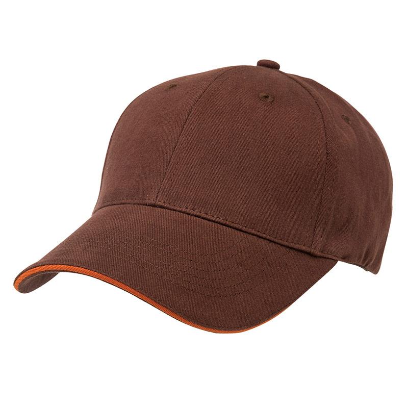 Premium Cotton Sandwich Cap Summit Brown/Ochre 