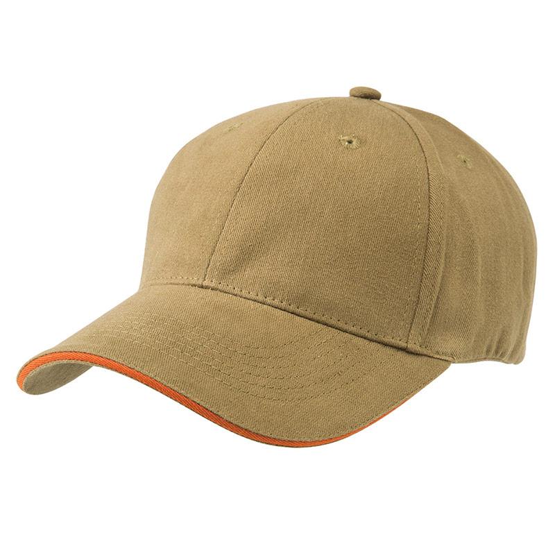Premium Cotton Sandwich Cap Summit Khaki/Ochre 